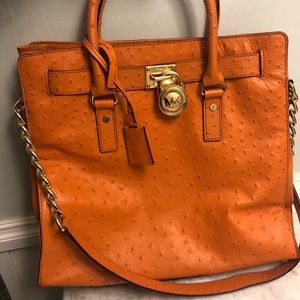 Authentic Michael Kors Ostrich Bag